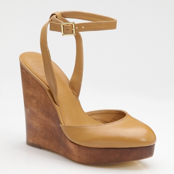 Tory Burch Shoes - Tory Burch Drea Platform Wedge Ankle Wrap